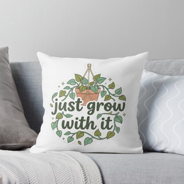 Item preview, Just grow with it sticker designed and sold by potatolover123.