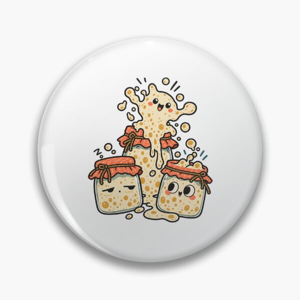 Item preview, Bubbly Sourdough Starter Jar Trio designed and sold by AMICO77.