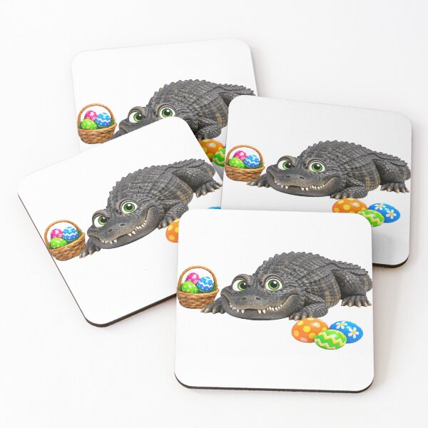 Item preview, Playful Black Caiman Easter designed and sold by Sillytoe.