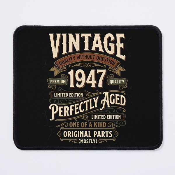 Item preview, Vintage 1947, 79th birtday Perfectly Aged Original Parts designed and sold by FernaRoje.