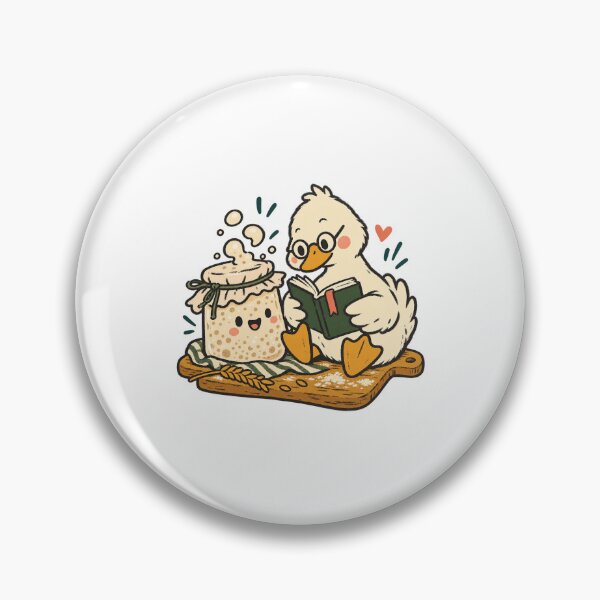 Item preview, Duck Reading Beside a Sourdough Starter designed and sold by AMICO77.