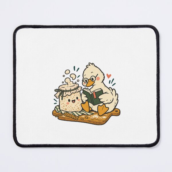 Item preview, Duck Reading Beside a Sourdough Starter designed and sold by AMICO77.