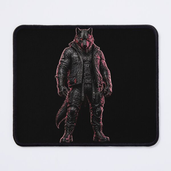 Item preview, Crimson Red Cyber Wolf designed and sold by LazyDayzCo.