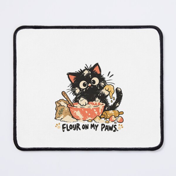 Item preview, Flour on My Paws Baker Cat designed and sold by AMICO77.