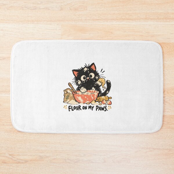 Item preview, Flour on My Paws Baker Cat designed and sold by AMICO77.