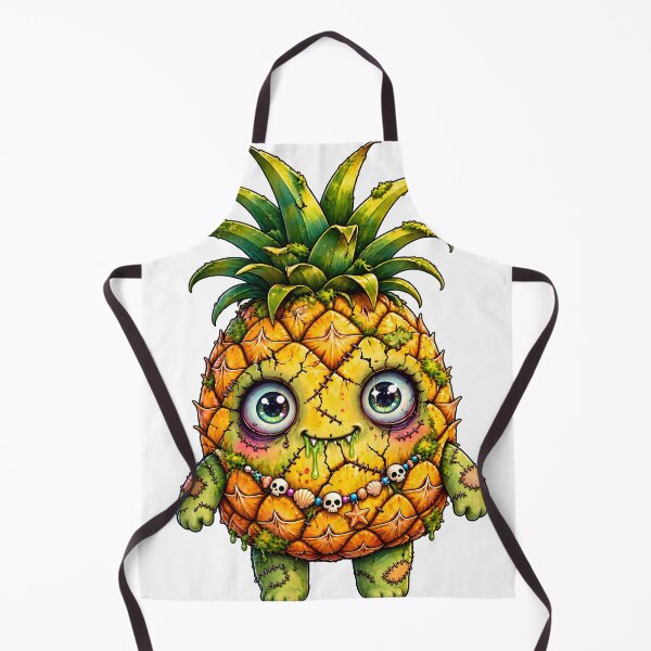 Item preview, Cute Zombie Pineapple Tropical Halloween Monster designed and sold by IRON SIREN.