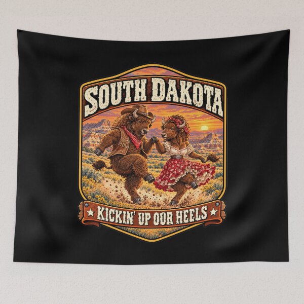 Item preview, Kickin Up Our Hills South Dakota Western Humor designed and sold by Tammy Winand Arts.