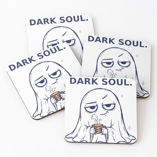 Item preview, Cloud Skin Dark Soul Funny Ghost Sticker — Halloween Coffee Humor Decal designed and sold by ryleemaxwell.