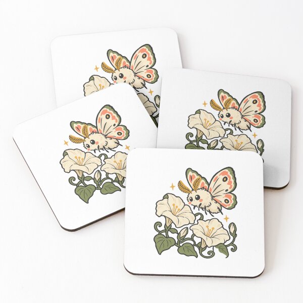 Item preview, Patterned Moth and White Moonflowers designed and sold by AMICO77.