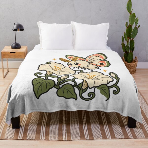 Item preview, Patterned Moth and White Moonflowers designed and sold by AMICO77.