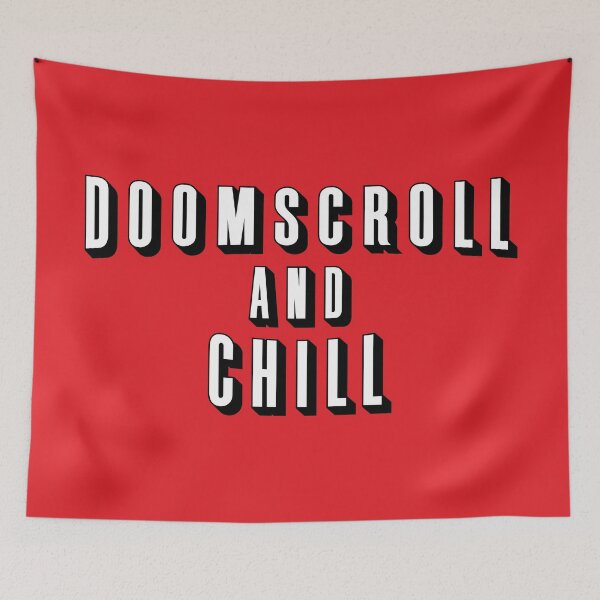 Item preview, DOOMSCROLL AND CHILL designed and sold by TLW716.