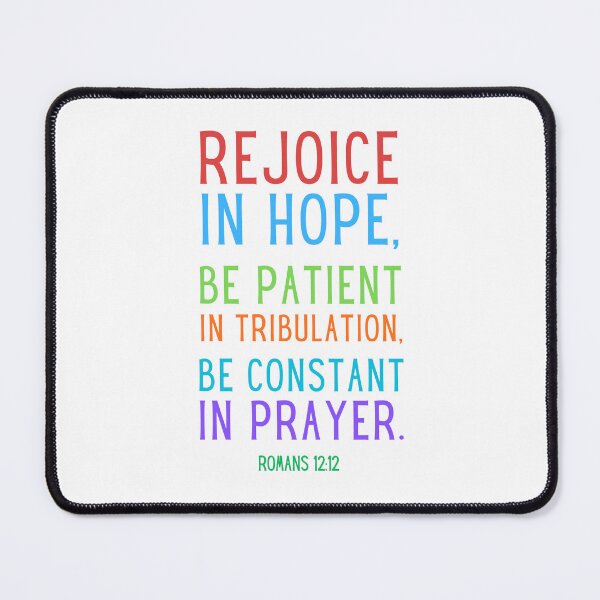 Item preview, Rejoice in Hope Romans 12:12 designed and sold by Boy and Belugee Studio.
