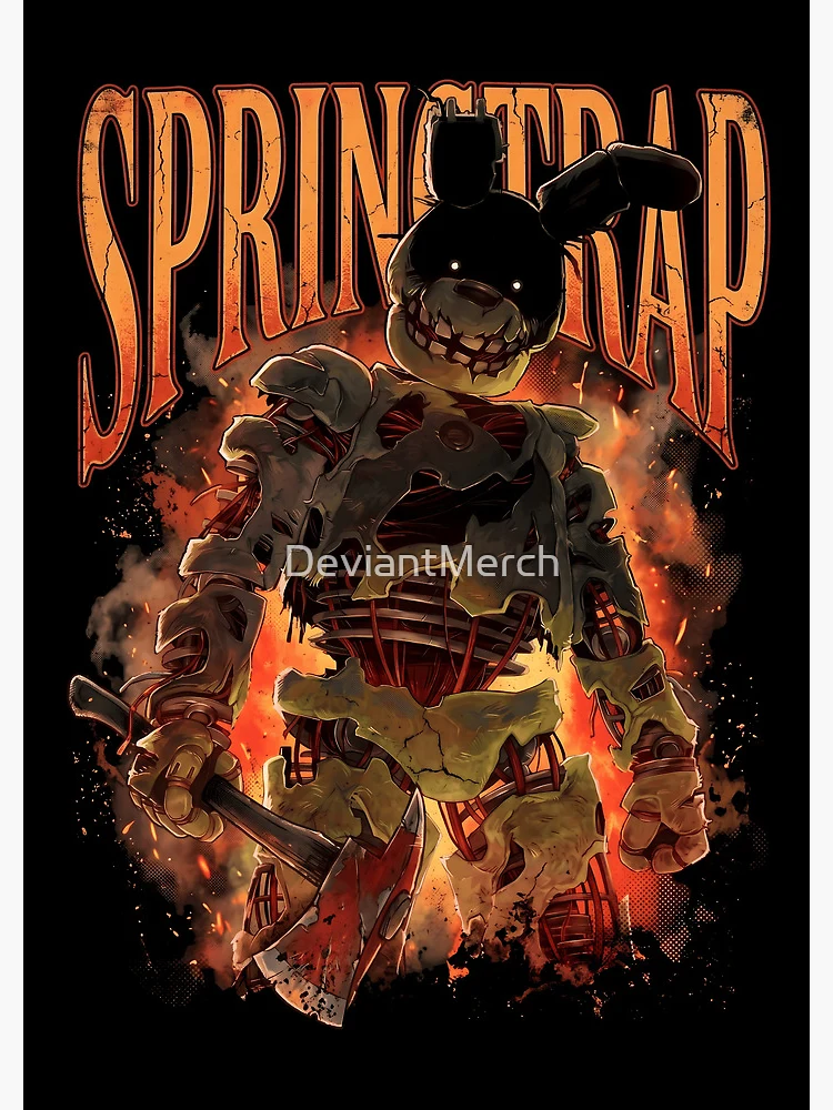 Thumbnail 3 of 3, Journal, FNAF Springtrap designed and sold by DeviantMerch.
