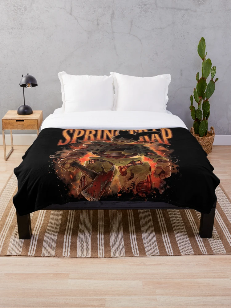 Thumbnail 1 of 6, Throw Blanket, FNAF Springtrap designed and sold by DeviantMerch.