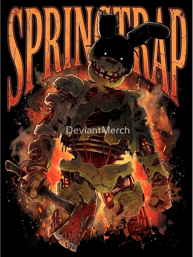 Thumbnail 3 of 3, Poster, FNAF Springtrap designed and sold by DeviantMerch.