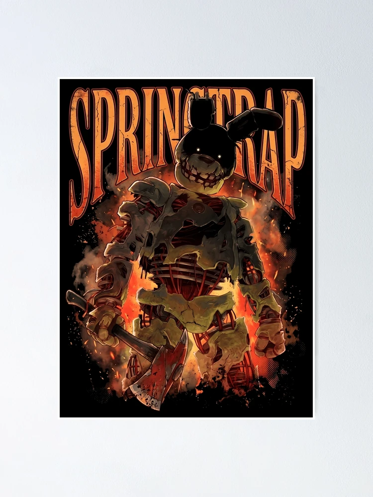 Thumbnail 1 of 3, Poster, FNAF Springtrap designed and sold by DeviantMerch.