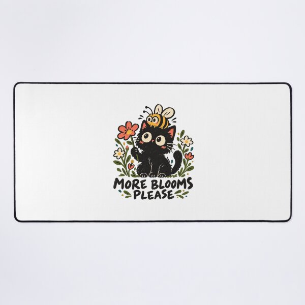 Item preview, More Blooms Please Black Cat and Bee designed and sold by AMICO77.