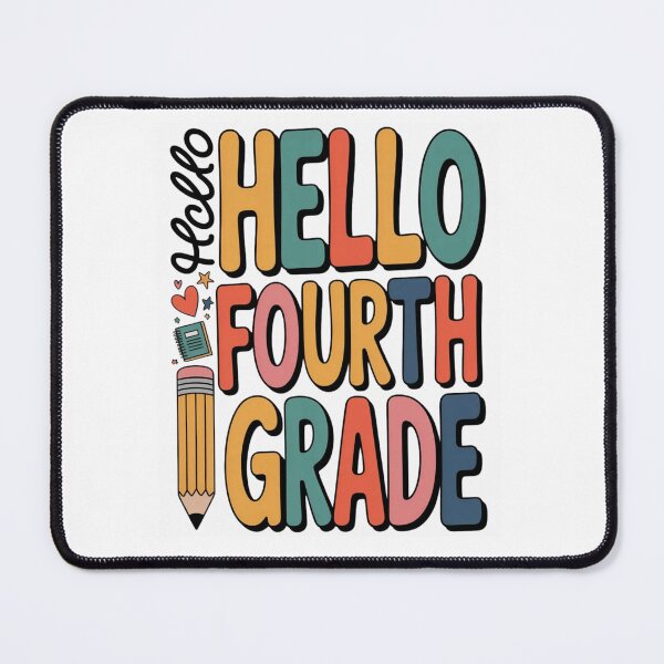 Item preview, Hello Fourth Grade Retro Colorful Typography designed and sold by Mr-AShop.