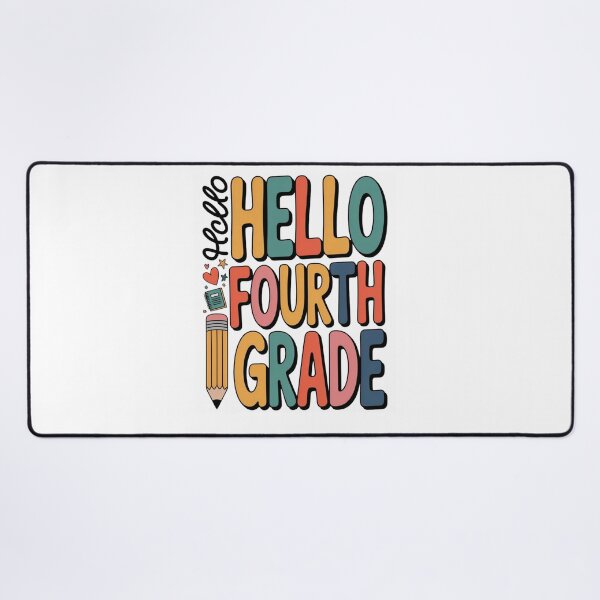 Item preview, Hello Fourth Grade Retro Colorful Typography designed and sold by Mr-AShop.