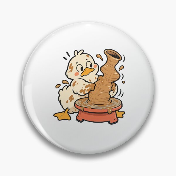 Item preview, Duck Shaping a Vase on a Pottery Wheel designed and sold by AMICO77.