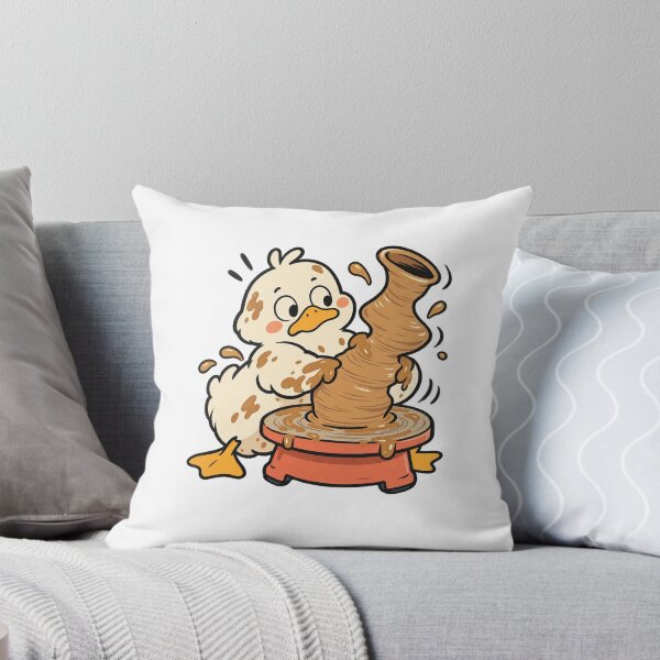 Item preview, Duck Shaping a Vase on a Pottery Wheel designed and sold by AMICO77.