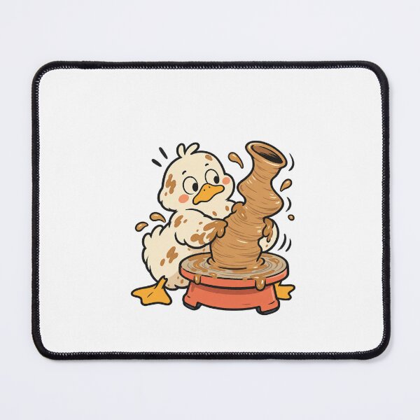 Item preview, Duck Shaping a Vase on a Pottery Wheel designed and sold by AMICO77.