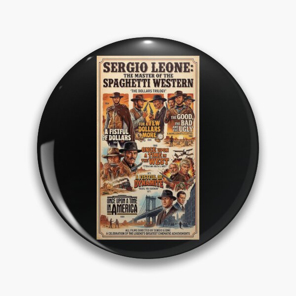 Item preview, Sergio Leone Spaghetti Western Films Poster designed and sold by Halifaxartguy.