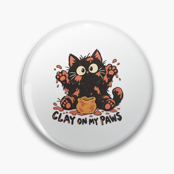 Item preview, Clay on My Paws Black Cat designed and sold by AMICO77.