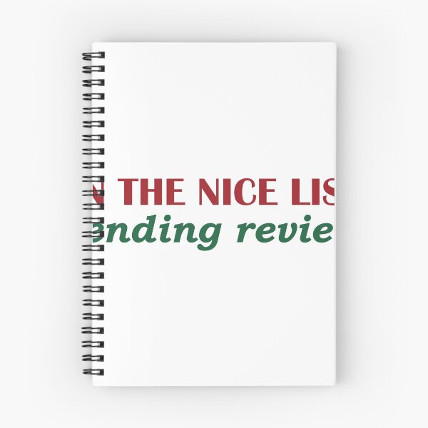Item preview, On the Nice List Pending Review, Funny Christmas Humor designed and sold by GildedFolio.
