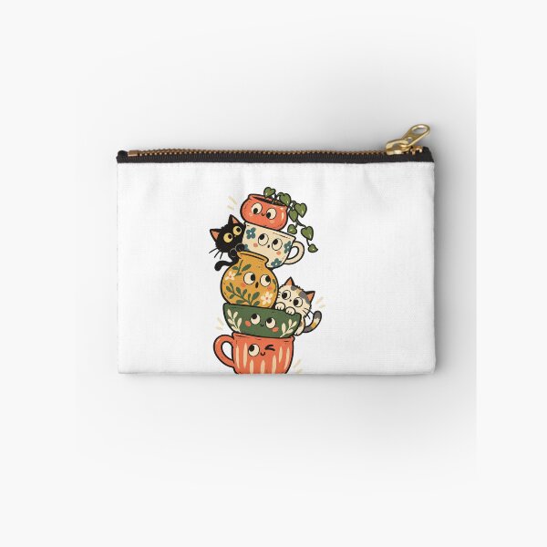 Item preview, Wobbly Ceramic Stack with Peeking Cats designed and sold by AMICO77.
