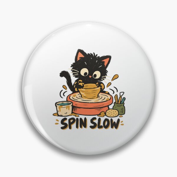 Item preview, Spin Slow Cat at the Pottery Wheel designed and sold by AMICO77.
