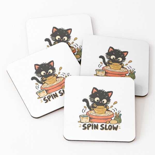 Item preview, Spin Slow Cat at the Pottery Wheel designed and sold by AMICO77.