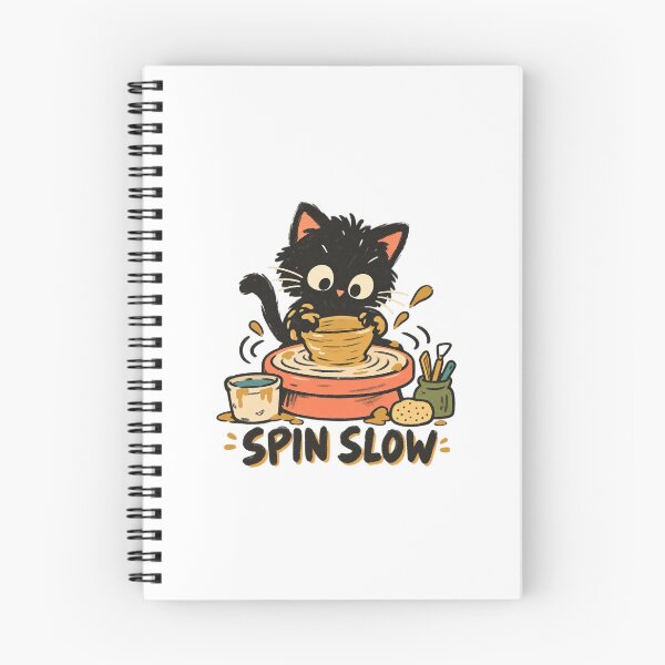 Item preview, Spin Slow Cat at the Pottery Wheel designed and sold by AMICO77.
