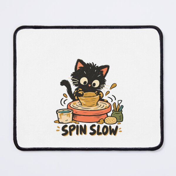Item preview, Spin Slow Cat at the Pottery Wheel designed and sold by AMICO77.
