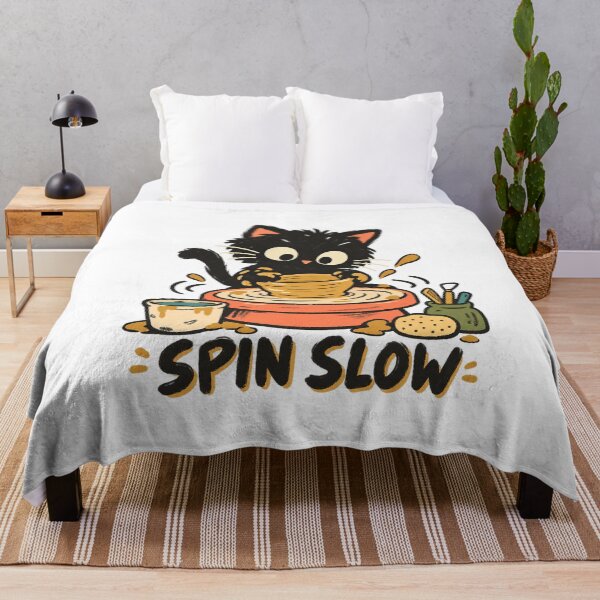 Item preview, Spin Slow Cat at the Pottery Wheel designed and sold by AMICO77.