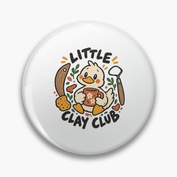 Item preview, Little Clay Club Duck with a Flower Mug designed and sold by AMICO77.