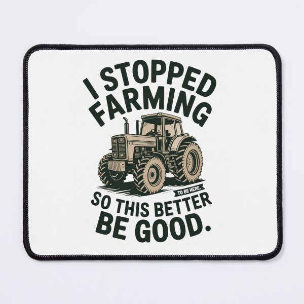 Item preview, I Stopped Farming Funny Vintage Tractor designed and sold by Mr-AShop.