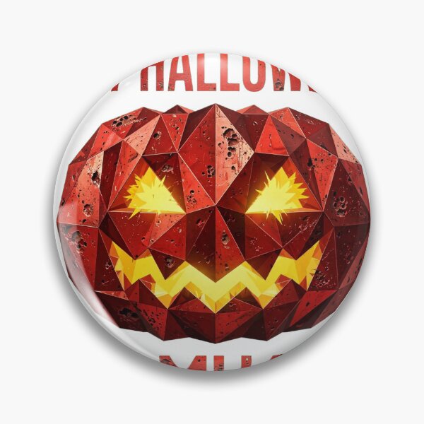 Item preview, Not Halloween Samhain - Red Geometric Pumpkin Yellow Glowing Eyes designed and sold by Csaba1983.