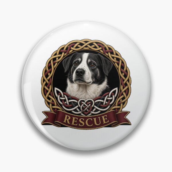 Item preview, Celtic Knot Rescue Dog Heart designed and sold by Freckled-Monkey.