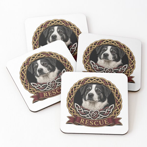Item preview, Celtic Knot Rescue Dog Heart designed and sold by Freckled-Monkey.