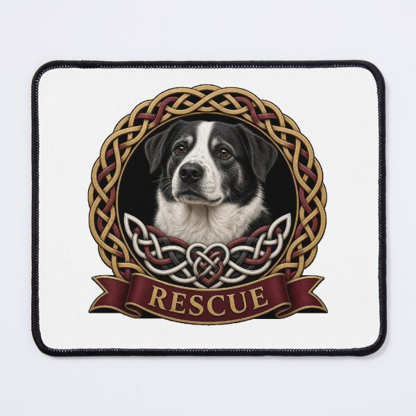 Item preview, Celtic Knot Rescue Dog Heart designed and sold by Freckled-Monkey.