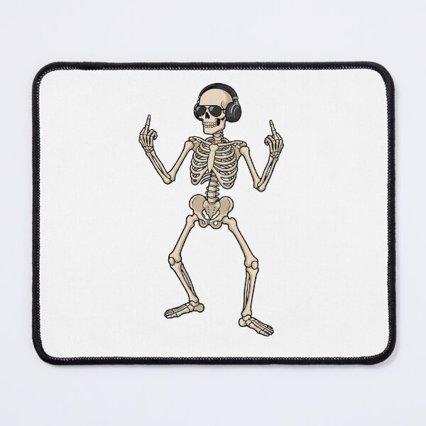 Item preview, skeleton flipping off sticker designed and sold by potatolover123.