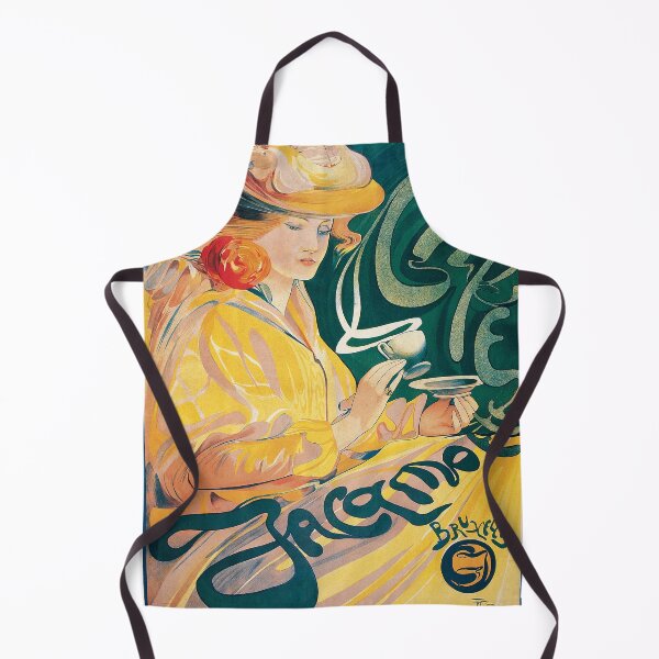 Item preview, Vintage Art Nouveau Poster, Café Jacqmotte by Fernand Toussaint, French Coffee Advertisement Wall Art designed and sold by RickE.