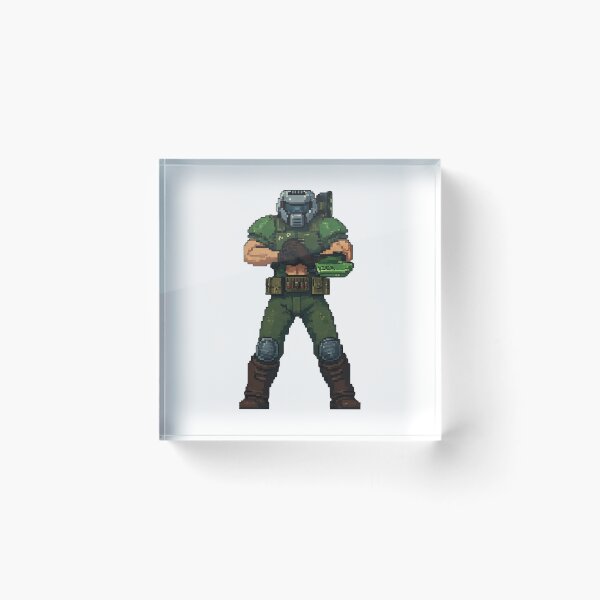 Item preview, Doom Slayer Doom Guy Pixel Art designed and sold by Ctrl+AltGalaxy.
