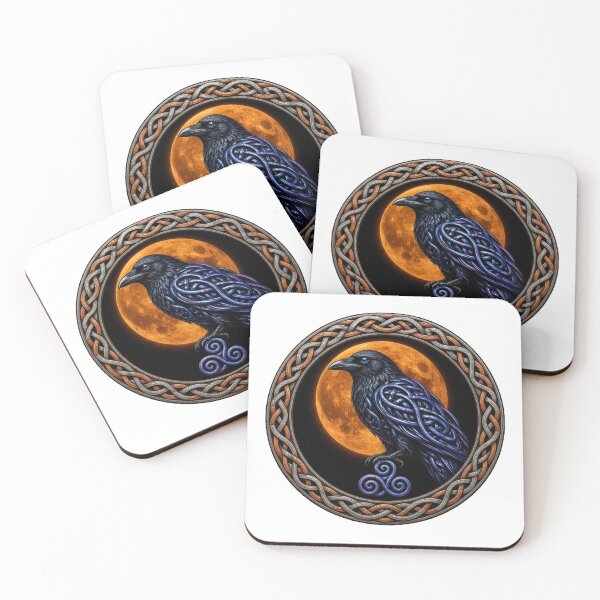 Item preview, Samhain Raven Harvest Moon Celtic Knot designed and sold by Freckled-Monkey.