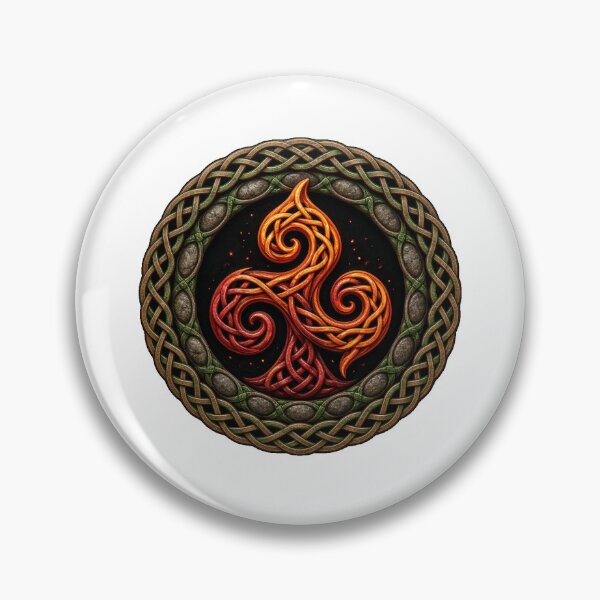 Item preview, Triskele Flame Celtic Knot designed and sold by Freckled-Monkey.