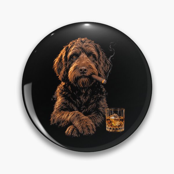 Item preview, Cool Labradoodle Smoking Cigar And Whiskey designed and sold by Alzasshop.