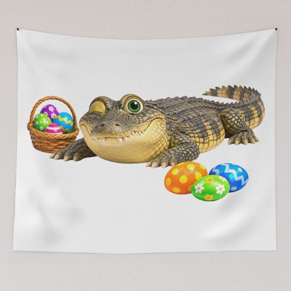 Item preview, Playful Chinese Alligator Easter designed and sold by Sillytoe.