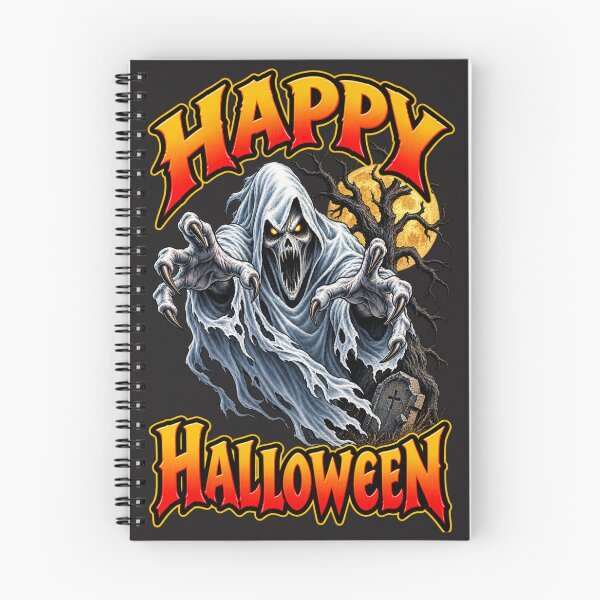 Item preview, Happy Halloween Scary Ghost – Haunted Graveyard, Full Moon and Creepy Spirit designed and sold by shorethings.