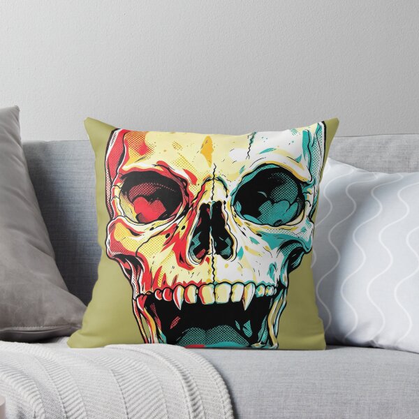 Item preview, Red and cyan skull designed and sold by Glenbobagins.